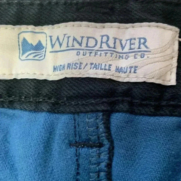 Windriver Fully Lined High Rise Black Jeans for Cold Weather Size  8 Waist 32 - Picture 4 of 8